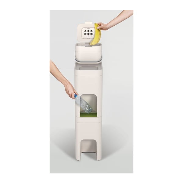 Recipient pentru deșeuri compostabile Joseph Joseph IntelligentWaste, 4 l, alb-image-4
