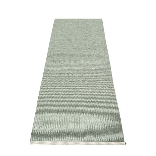 Covor tip traversă pentru interior și exterior verde deschis 70x200 cm Mono Sage Army – Pappelina
