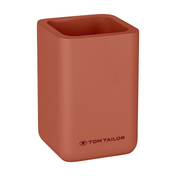 Suport pentru periuța de dinți portocaliu din polirășină Tom Tailor T-Rounded – Wenko