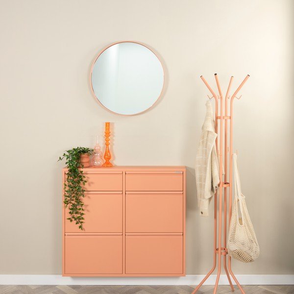 Pantofar somon cu deschidere înclinată din metal 98x86x15 cm Billy – Spinder Design-image-1