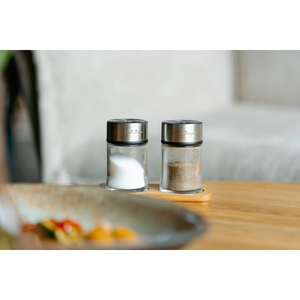 Solniță și piperniță cu suport Soho – Vialli Design-image-1