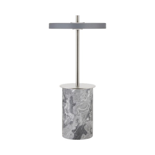 Veioză gri LED cu intensitate reglabilă din marmură cu abajur din metal (înălțime 25,5 cm) Asteria Move Mini – UMAGE-image-2