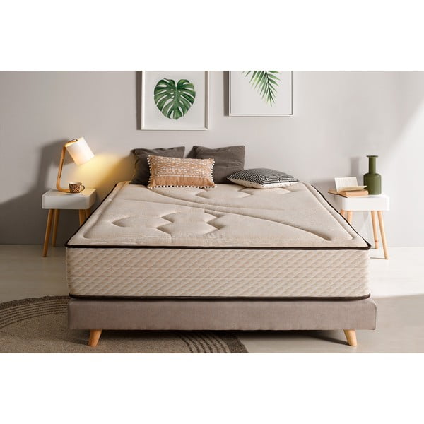 Saltea fermă/mediu-fermă din spumă reversibilă/termoregulatoare 200x200 cm Tempus Gold – Moonia-image-4