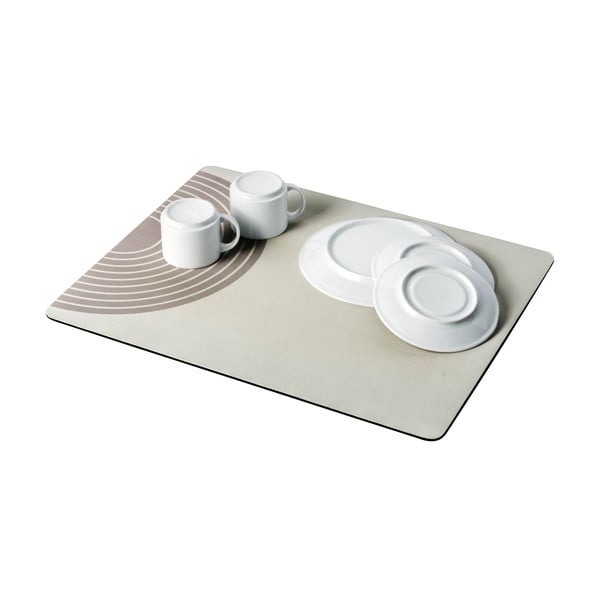 Scurgător de vase bej din cauciuc 50x40 cm Dima – Wenko