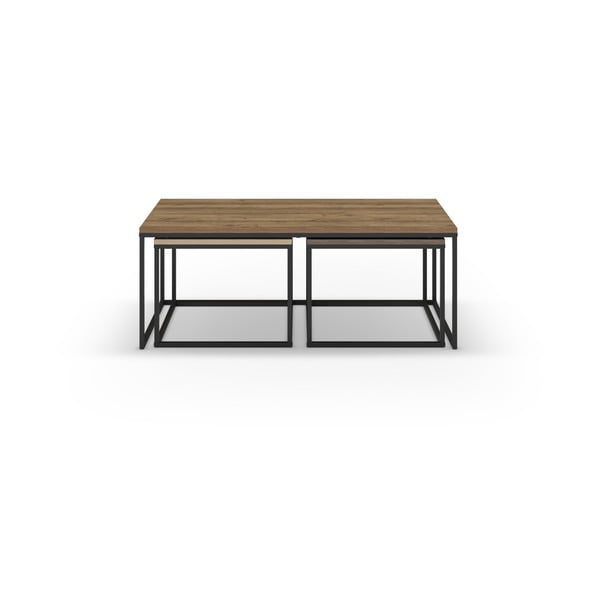 Măsuțe de cafea în culoare naturală 3 buc. 60x110 cm Camelia – Marckeric-image-2