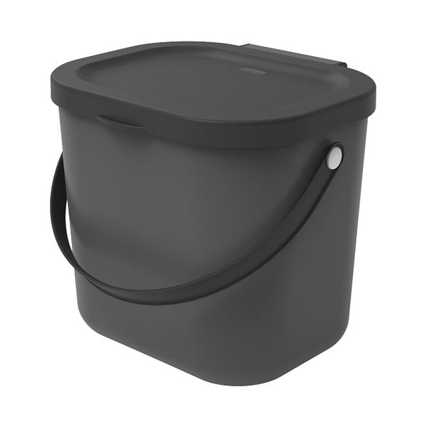 Container negru pentru deșeuri compostabile 6 L Albula - Rotho