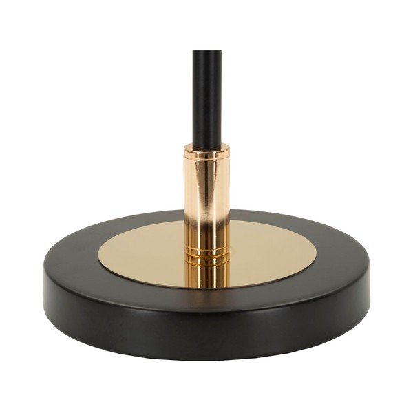 Veioză albă-neagră cu abajur din sticlă (înălțime 46 cm) Vintage – Mauro Ferretti-image-3