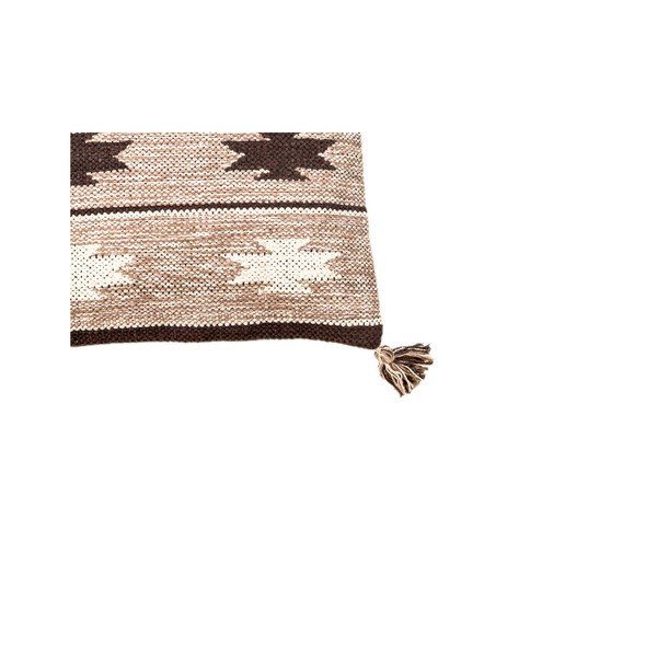 Pernă țesută manual Navaei & Co Kalush Kilim, 45 x 45 cm, bej-maro-image-1