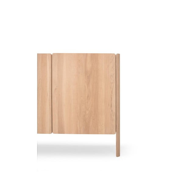 Comodă în culoare naturală din lemn de stejar 220x85x42 cm Dvor – Gazzda-image-1