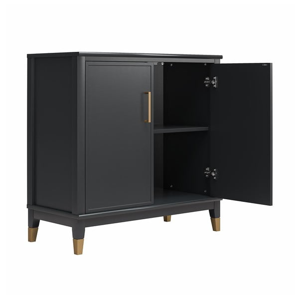 Dulap negru 84x84 cm Westerleigh – CosmoLiving by Cosmopolitan-image-1