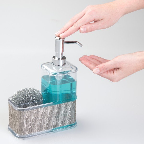 Dozator transparent pentru săpun iDesign Twillo, 7 x 16 cm-image-3