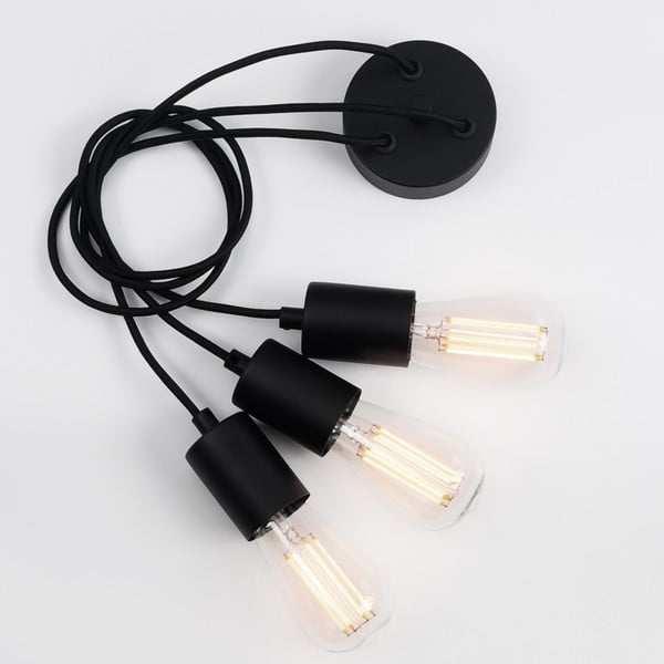 Corp de iluminat cu 3 cabluri Sotto Luce Cero Basic, negru-image-4