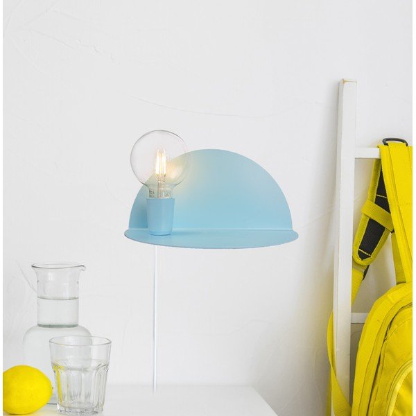Aplică cu raft Homemania Decor Shelfie, lungime 25 cm, albastru-image-2