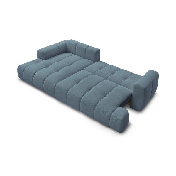 Colțar albastru extensibil/cu spațiu de depozitare (cu colț pe partea stângă/cu șezlong) Fuji – Bobochic Paris-image-4