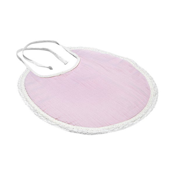 Bavețică din muselină Kindsgut Paris, roz-image-2