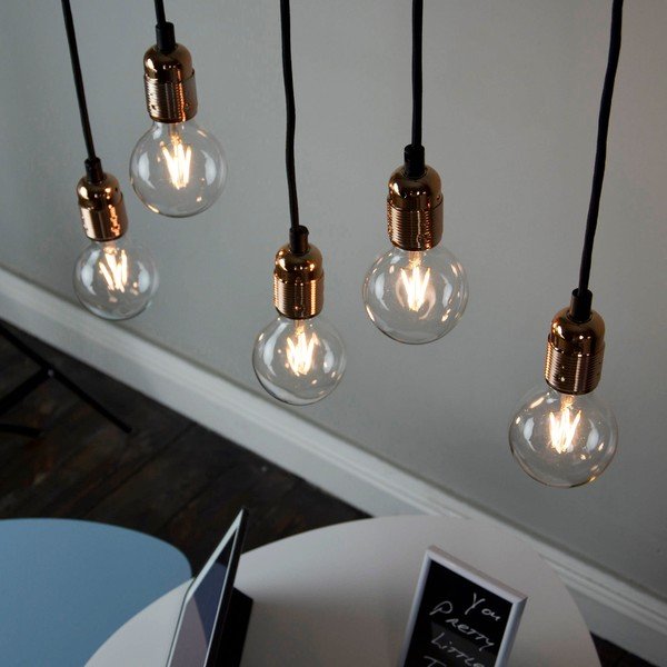 Lustră cu 5 cabluri Sotto Luce Uno, arămiu-image-2