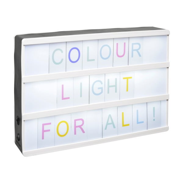 Set litere colorate pentru cutie luminoasă Le Studio