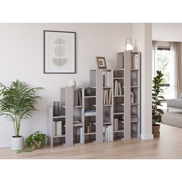 Etajeră gri/bej 158x151 cm Anissa – Marckeric-image-1