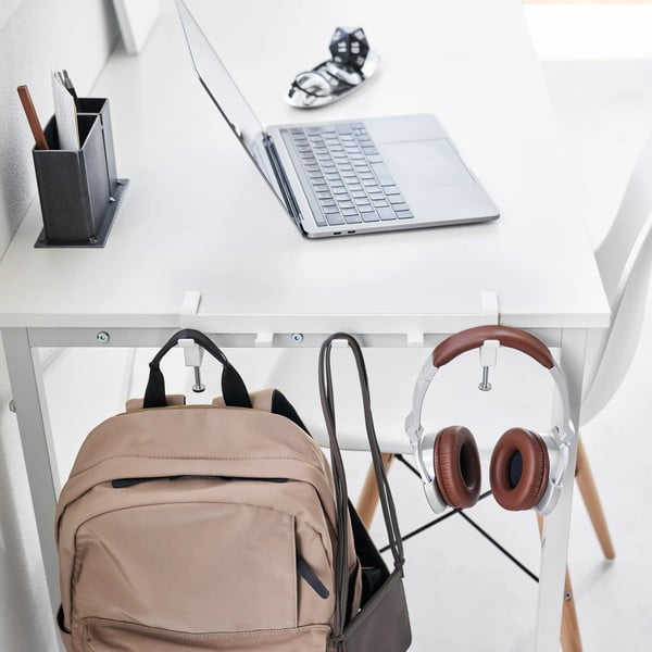 Cârlig alb mat ajustabil din oțel Tower – YAMAZAKI-image-1