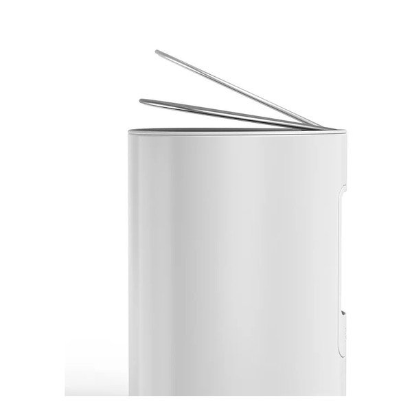 Coș de gunoi alb lucios cu pedală din oțel inoxidabil 5 l EasyStore Luxe – Joseph Joseph-image-4