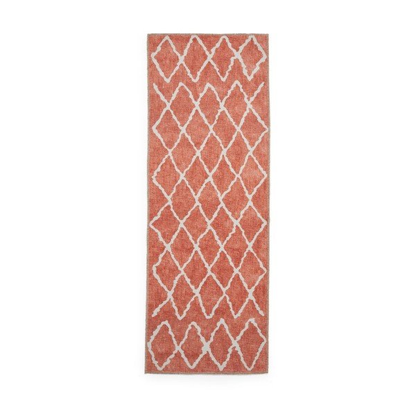 Covor tip traversă portocaliu lavabil 76x230 cm Coral Orange – Think Rugs