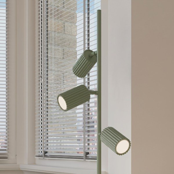 Lampadar verde cu structură flexibilă din aluminiu (înălțime 155 cm) Gleam – Sollux-image-2