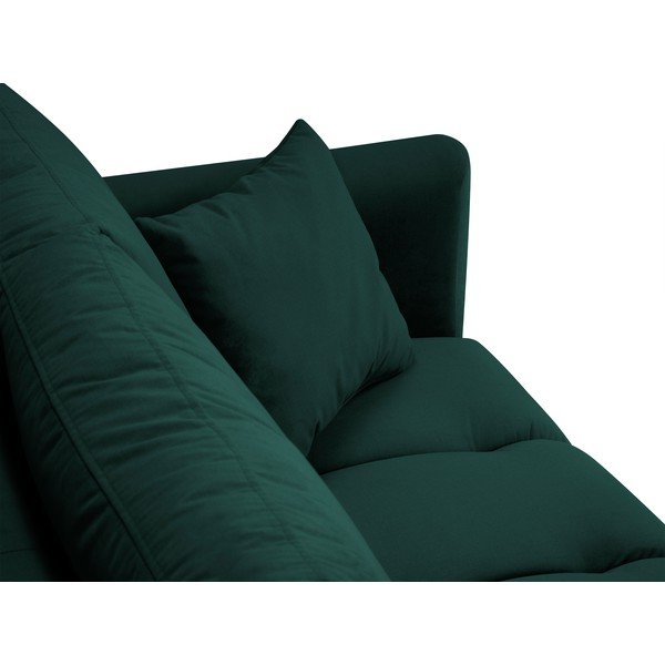 Canapea cu tapițerie de catifea Interieurs 86 Octave, verde închis-image-1