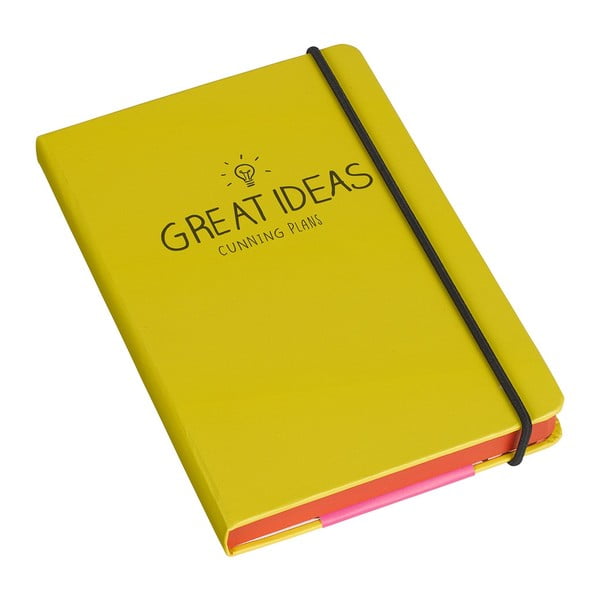 Blocnotes Happy Jackson Great Ideas Yellow, A5-image-1