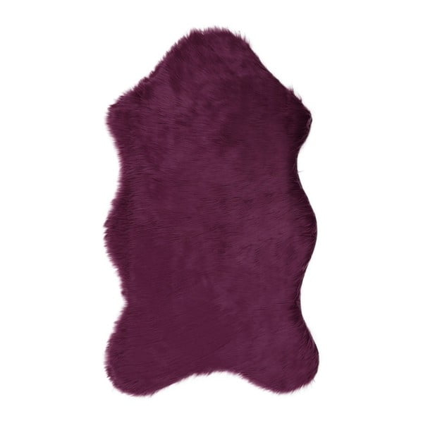 Covor din blană artificială Pelus Purple, 90 x 150 cm, mov