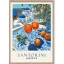 Tablou cu ramă imprimat 50x70 cm Santorini – Styler