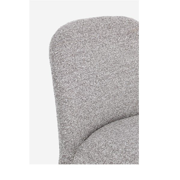 Scaun de dining gri din material bouclé Antara – Bizzotto-image-1