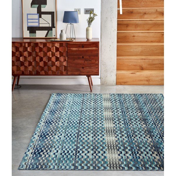 Covor Asiatic Carpets Wave, 160 x 230 cm, albastru-image-3
