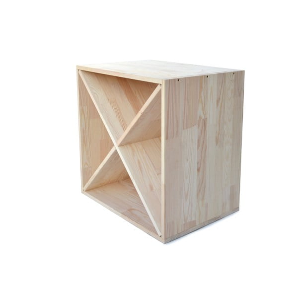 Raft pentru sticle de vin în culoare naturală din lemn de pin număr sticle 24 – Bonami Essentials-image-3