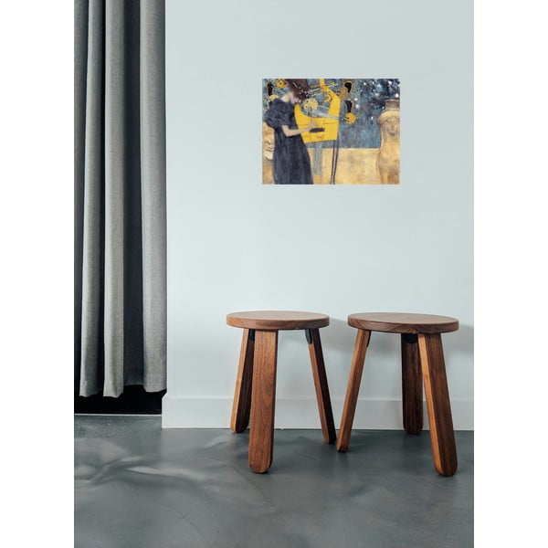 Reproducere pe pânză după Gustav Klimt - Music, 70 x 55 cm-image-1