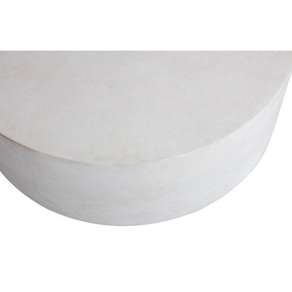 Măsuță de cafea de grădină WOOOD Dean, ø 80 cm, alb-image-1