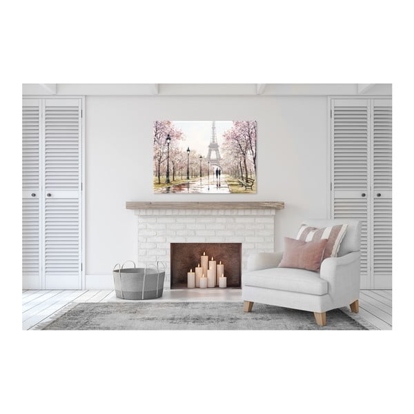 Tablou Styler Canvas Watercolor Paris Melancholy, 85 x 113 cm-image-1