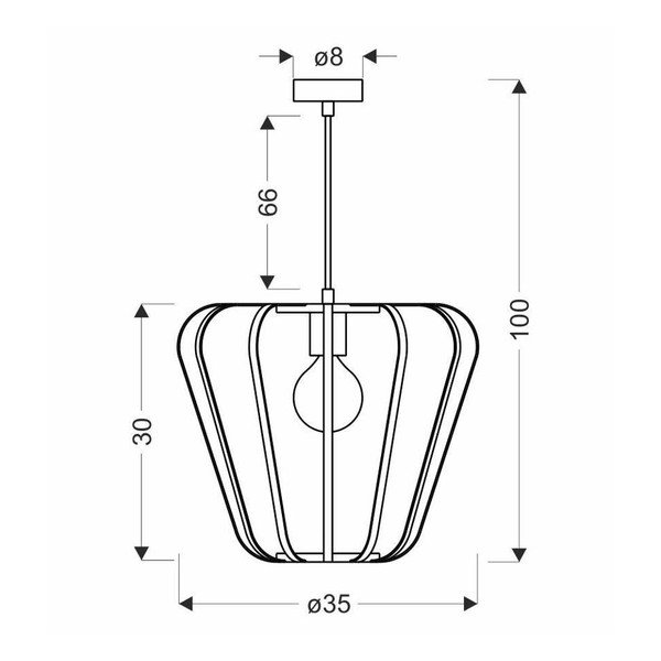 Lustră neagră din metal ø 35 cm Jonas – Candellux Lighting-image-2