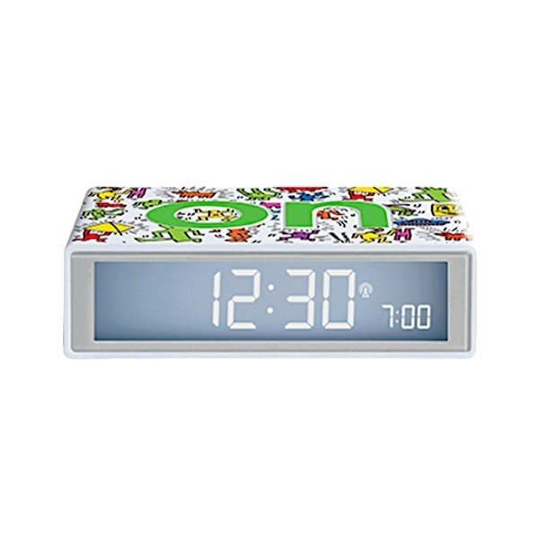 Ceas deșteptător digital/de masă Flip+ Lexon x Keith Haring - Happy – Lexon