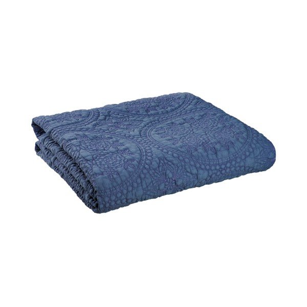 Cuvertură Clayre & Eef Rustico, 150 x 150 cm, albastru-image-3