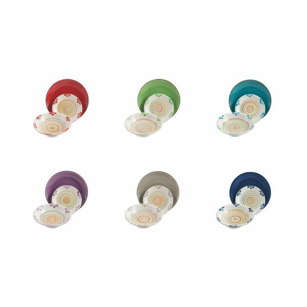 Set 18 vase colorate din ceramică VDE Tivoli 1996 Baita Fiorto