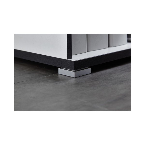 Birou cu masă auxiliară și sertare Germania X, alb-image-2