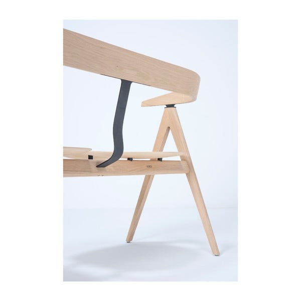 Bancă din lemn de stejar Gazzda Ava, natural-image-1