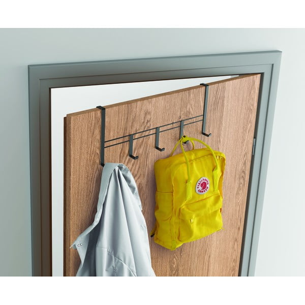 Cuier de ușă negru din metal 38 cm Lava – Metaltex-image-1