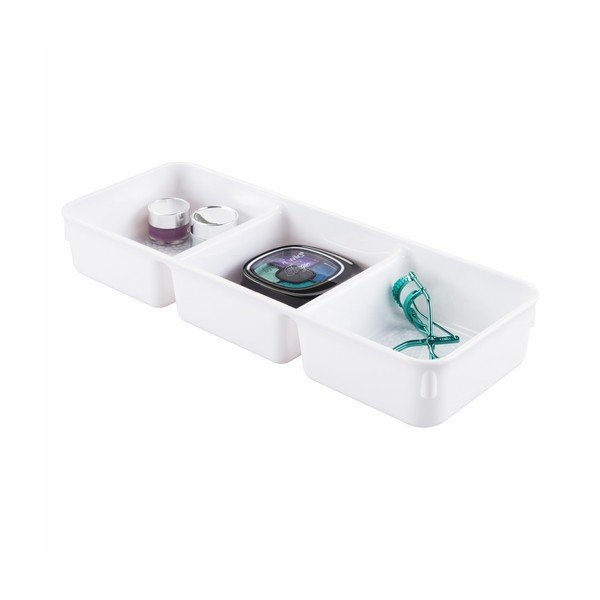 Organizator InterDesign Rain, lungime 34 cm, alb-image-1