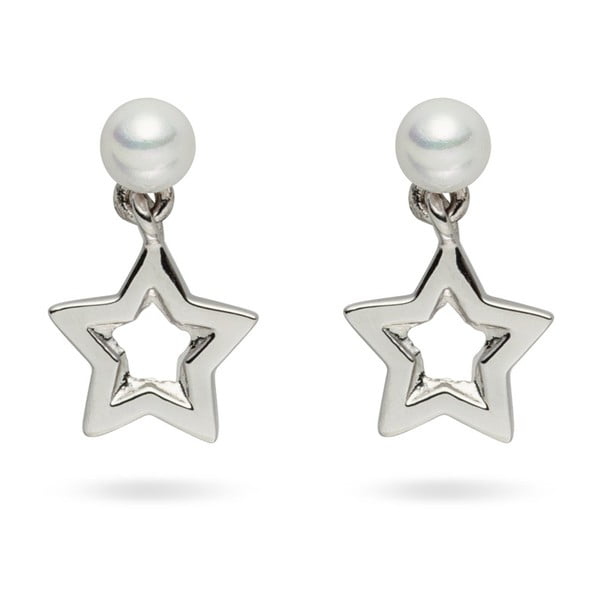 Cercei cu perlă Pearls of London Queen Star