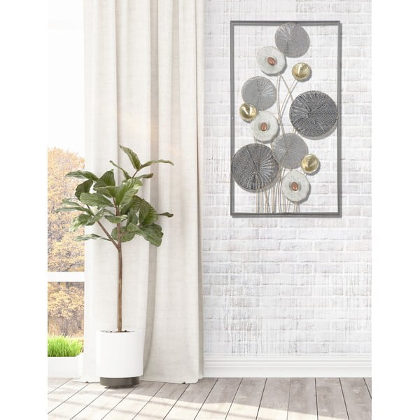 Decorațiune metalică pentru perete Mauro Ferretti Grid, 50 x 90,5 cm-image-1