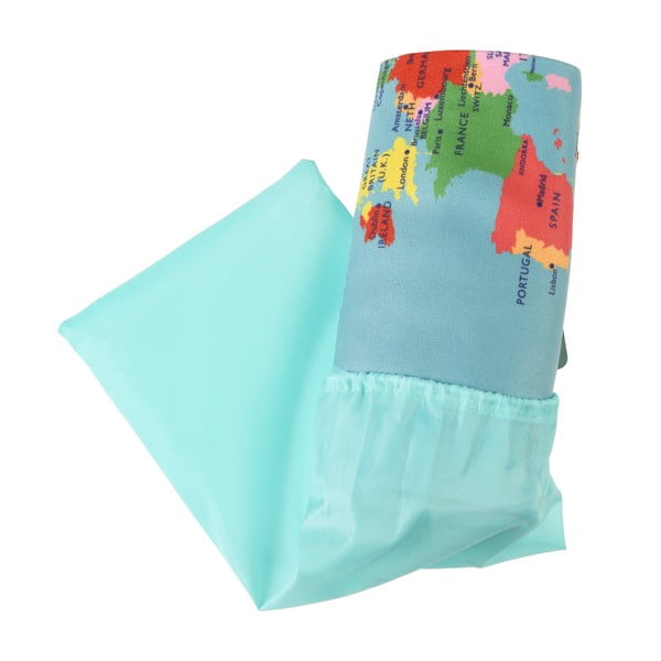 Prosop din microfibră Rex London World Map, 70 x 150 cm, multicolor-image-3