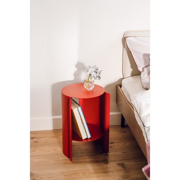 Măsuță auxiliară rotundă din oțel ø 32 cm Wa – noo.ma-image-1