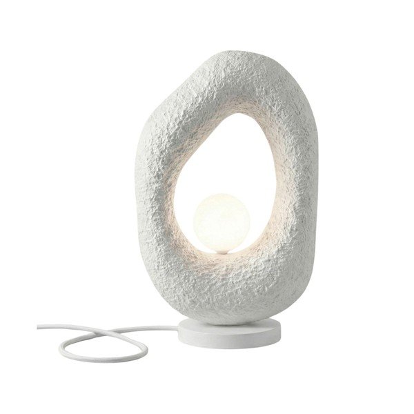 Veioză albă din metal (înălțime 50 cm) Lore – Opviq lights