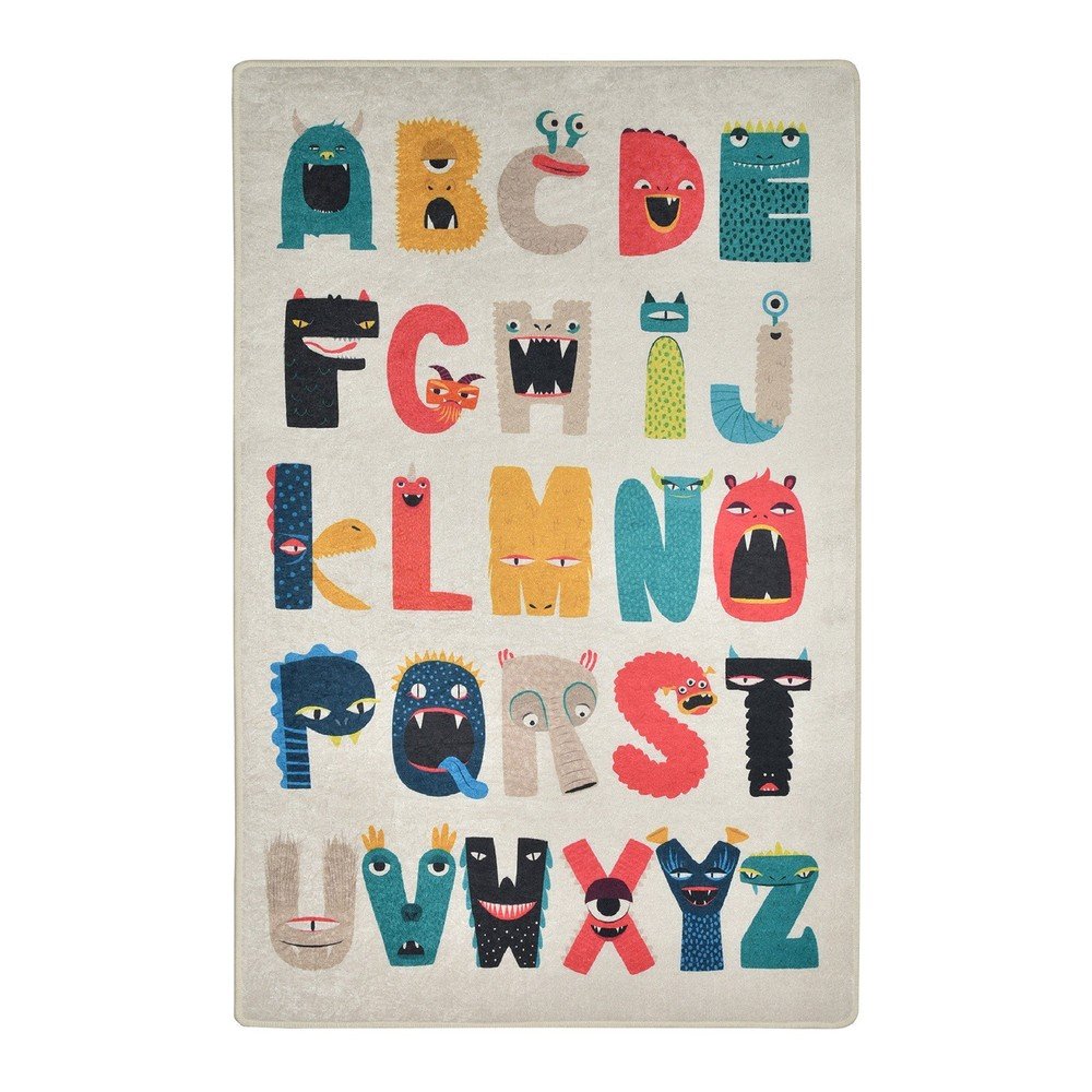 Covor pentru copii lavabil 100x160 cm Alphabet – Mila Home
